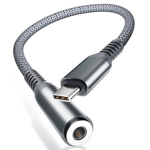 Basesailor USB C to 3.5mm イヤホン変換アダプター、Type C オーディオ ヘッドフォン ジャック コンバーター ハイレゾ音質、iPhone 16 15 Pro Max Plus、Samsung Galaxy