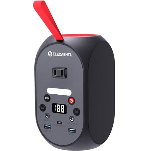 ELECAENTA ポータブル電源 99Wh 小型 リン酸鉄 AC120W(ピーク200W)