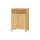 サイドボードキャビネット収納棚横格子オーク幅62x奥行45x高さ88.5cm446384