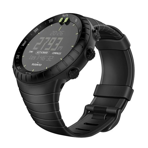 FOR SUUNTO CORE バンド ベルト スポーツバンド 交換用ストラップ ウォッチベルト 高級TPU製 ソフト 調節可能 工具付き 防水 おしゃれ(ブラック)
