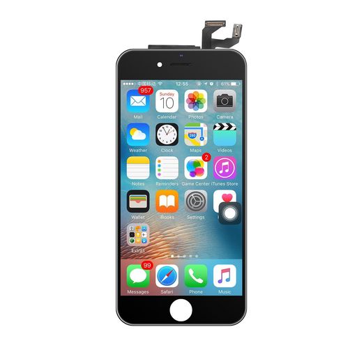 SZMiPhone6s4.7インチ交換修理フロントパネルデジタイザー液晶LCD3Dタッチスクリーン(黒)