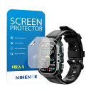 MIHENCE保護フィルム対応TIOMIO1.96インチスマ-トウオッチPETHD保護フィルム対応C261.96’’腕時計(6枚入り)(2)