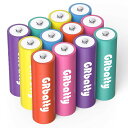 GRBATTY ニッケル水素電池 単3形充電式電池 12個セット 容量1300MAH 自然放電抑制 環境保護 電池収納約1200回循環使用可能