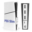L’QECTEDPS5Slim用USB拡張ハブ新型PlayStation5SlimUSB高速拡張ハブ3つのUSB2.0ポー+2つのTypeCポート搭載(最大10Gbps)
