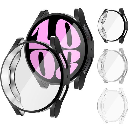 【3枚入り】コンパチブル GALAXYウォッチ6 カバー 40MM 44MM レディース メンズ、コンパチブル ギャラクシーウォッチ6 カバー 40MM 44MM、シリコン TPUケース 全面保護 ソフト 超薄型 耐衝撃 タッチ感良い 高透過率 指紋防止