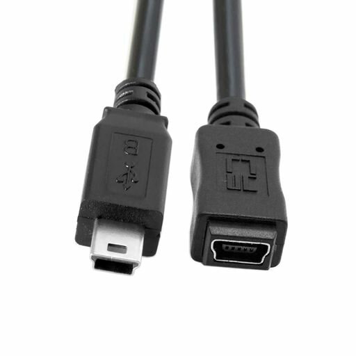 CYUSB2.0ミニUSB5ピンオス-5ピンメス延長ケーブル高速データ電源用50cm