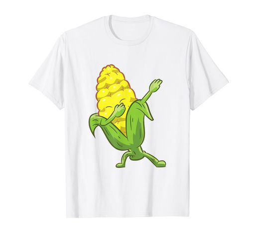 とうもろこし農家のためのかわいいダンシングコーンのギフトをダビングTシャツ
