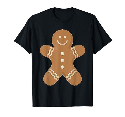 GingerbreadManCookieBiscuitFunnyFoodChristmasGiftsTシャツ
