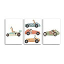 LAKELUUYAA野生動物大象と長頸鹿の装飾画テクスチャーアートポスター帆布画芯子供部屋や北欧スタイルの寝室の壁飾り絵画アート印刷トイレットルーム装飾用(A2...