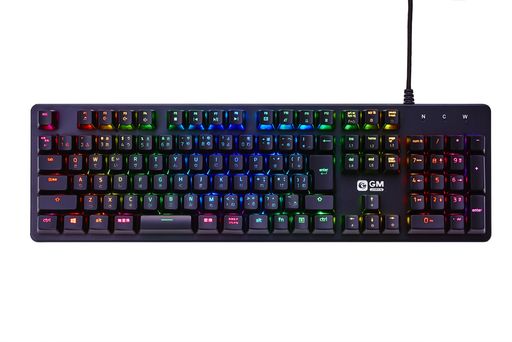 GM-JAPANゲーミングキーボード青軸高耐久有線メカニカルRGBテンキー付き109キー日本語配列JPGM-KB-BK