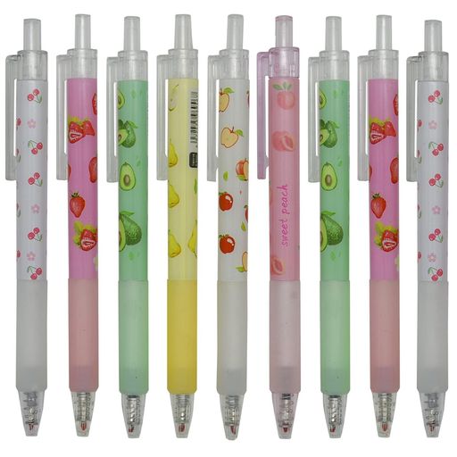 Maydahuiかわいいフルーツノック式ボールペン12本セット0.5mm黒インクジェルボールペンおしゃれ可愛いさくらんぼりんご梨桃文房具ギフト Maydahuiかわいいフルーツノック式ボールペン12本セット0.5mm黒インクジェルボールペンおしゃれ可愛いさくらんぼりんご梨桃文房具ギフト