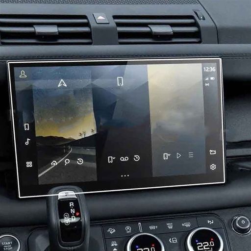 カーラジオナビタッチディスプレイスクリーンプロテクターフィルムランドローバー用ディフェンダー用2022強化ガラスアンチスクラッチプロテクターフィルムプロテクターフォイル