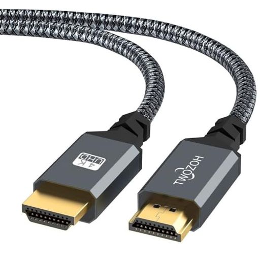 HDMI ケーブル 2M, Twozoh HDMI 2.0 4K/60Hz 2160p 1080p 3D HDCP 2.2 ARC 規格, 編組ナイロン, Nintendo Switch、PS5、PS3、PS4、PC、プロジェクター、HDTV,