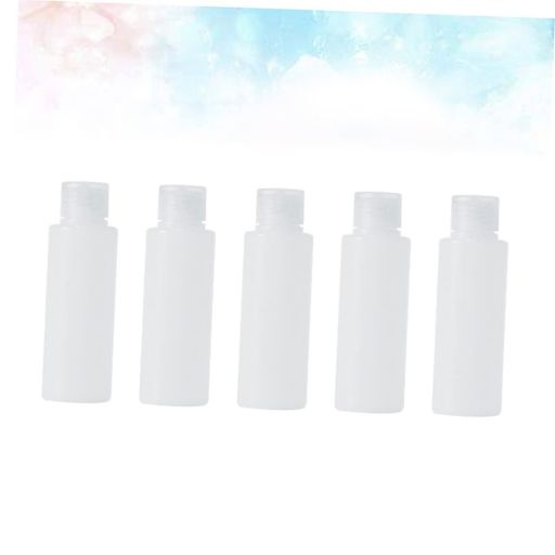 NooBML小分けボトルミニボトル旅行トラベルボトルPE小分け5本セット詰め替え詰め替えシャンプーオイル対応化粧水小さいミニ半透明20ml30ml出張お出かけトラベル漏れない液体プラスチック