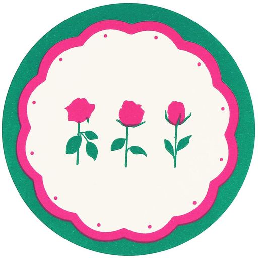 アートナップ業務用レトロペーパーコーコースターバラ100枚入直径9cmx厚さ0.5mm日本製