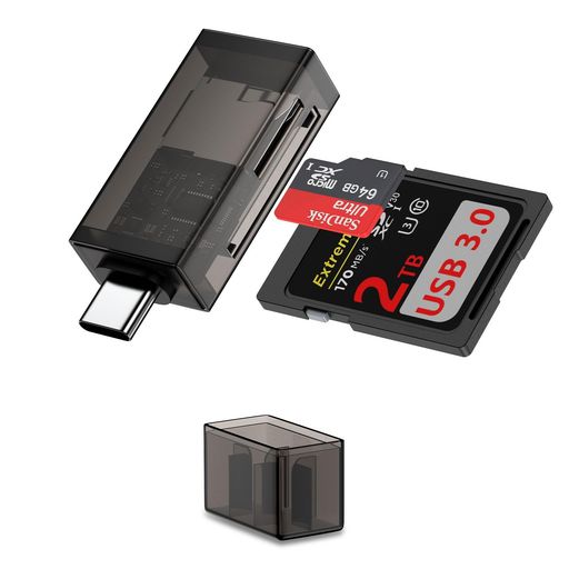 【タイプcカードリーダー・SD&amp;TFカード対応】:Viviber SDカードリーダーは、USB3.0規格に対応し、USB2.0の約10倍の速度で最大5Gbpsの超高速転送を実現。1GBの動画ファイルなら約数秒で完了し、高画質写真も数百枚を一気にコピー可能です。SDカードとMicroSDカードの両方に対応し、カメラ・ドローン・スマホのデータ管理をこれ1台でスムーズに。 【2枚のカードを高速読み書き】:SDカードとTFカードを読み書きできるデュアルスロット設計。写真や動画を大量に扱うときでも、カードを差し替える必要がなく効率的に作業できます。さらに、2TBまでの大容量SD、microSDカードなど幅広い規格に対応しており、カメラ・ドローン・スマートフォンなど様々な機器とのデータ高速移行やバックアップもスムーズ。しかもアプリ不要で差し込むだけですぐ使えるので、初心者でも安心。旅行先での撮影データ整理や、大容量ファイルの転送に最適です。 【コンパクト設計でも頑丈】このusb cカードリーダーの単一USB-Cポート設計により、コンパクトで持ち運びやすく、余分な端子がないため見た目もシンプル。