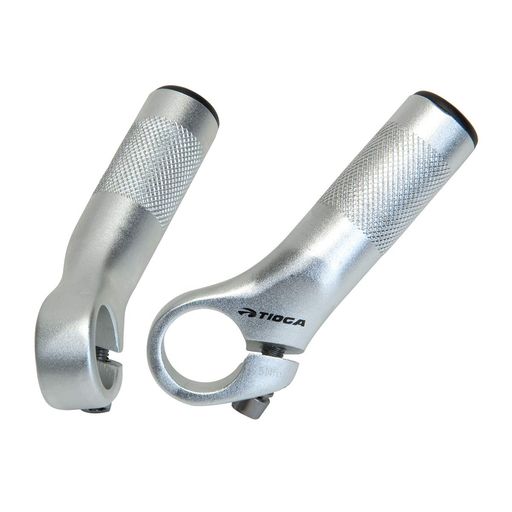 TIOGA(タイオガ)PowerStuds5シルバーアルミ製バーエンド90mmHBE01301