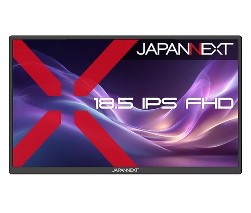 JAPANNEXT 18.5インチ IPSパネル搭載 フルHD(1920x1080)解像度 モバイルモニター JN-MD-IPS185F miniHDMI USB-C HDR 自立式キックスタンド搭載 フェルトケース同梱