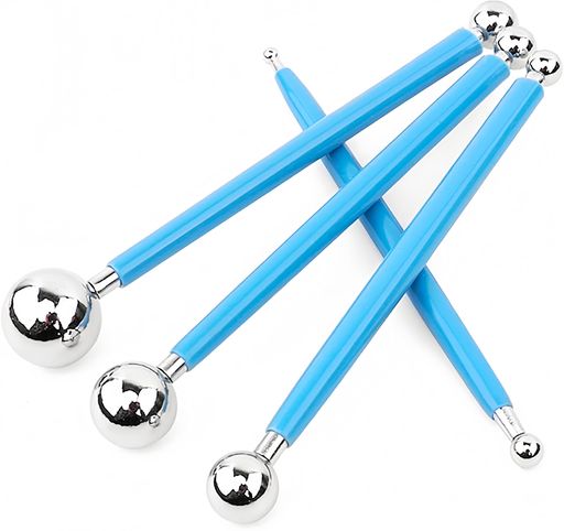 4本セット8タイプ粘土細工クレイ丸棒お手入れ用クロスセット