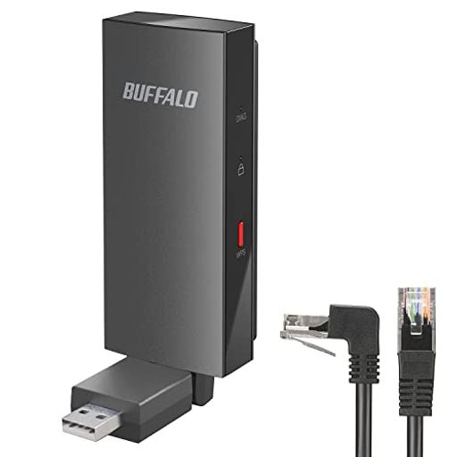 準拠規格:IEEE802.11ac / IEEE802.11n / IEEE802.11a / IEEE802.11g / IEEE802.11b、データ転送速度(理論値):最大866Mbps(IEEE802.11ac)、最大300Mbps(IEEE802.11n)、最大54Mbps(IEEE802.11a/IEEE802.11g)、最大11Mbps(IEEE802.11b) 有線LANインターフェース:IEEE802.3ab、IEEE802.3u、IEEE802.3準拠 (1000BASE-T、100BASE-TX、10BASE-T)、端子数:1(AUTO-MDIX対応) 電源:USBバスパワー、最大消費電力:2.5W 外形寸法(幅x高さx奥行):147x42x26mm※本体のみ(突起部除く)、質量:50g VCCI適合:VCCI Class B、主な付属品:L字LANケーブル(1mx1本)、取扱説明書、※保証書はパッケージに記載