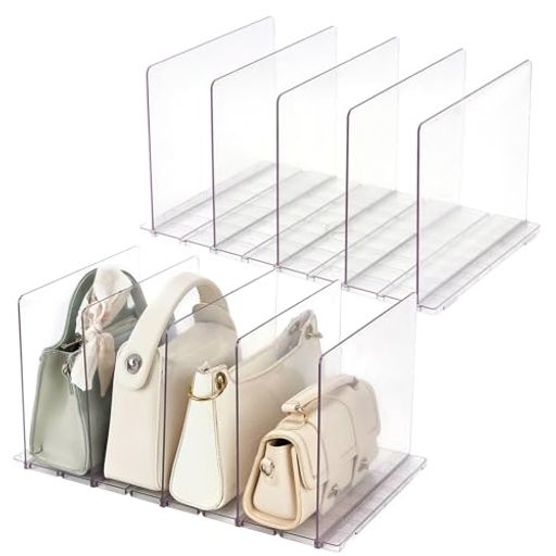 Andacarバック収納スタンド5PC鞄収納仕切り仕切りスタンドカバン収納調整できる仕切り幅カバン置き組み..