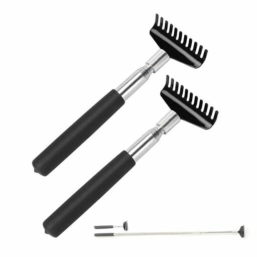 LKCCTK孫の手背中かき棒ステンレス製伸縮自在長さ調節(約)20~68cm軽量便利携帯マッサージかゆいところに手が届く2枚入り LKCCTK孫の手背中かき棒ステンレス製伸縮自在長さ調節(約)20~68cm軽量便利携帯マッサージかゆいところに手が届く2枚入り