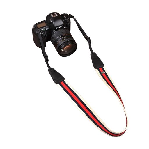 カムイン(cam-in)カメラストラップA10基本型汎用型B0902ホワイト/ディープブルー/レッドの組み合わせコ..