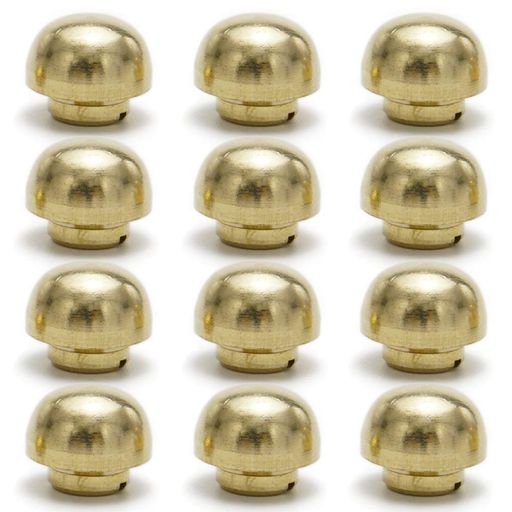 底鋲真鍮無垢ネジ式丸型バッグカバンレザークラフト12個セット(12mm)