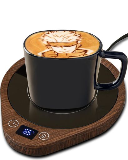 【飲み物がずっとアツアツ】カップウォーマー保温コースターコーヒーウォーマー3段階温度設定切タイマ..
