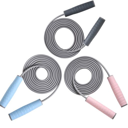 CUQNORL縄跳び長さ調整可能耐荷重調整可能シリコン460g紐直径0.8cmトレーニングエクササイズフィットネスダイエット室内アウトドア運動会大人学生用ブルー