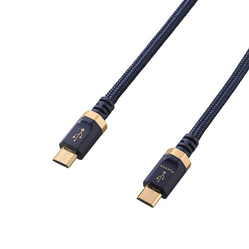 OTG機能対応のスマートフォンや音楽プレーヤーからポータブルアンプなどへ高音質デジタル伝送できるUSB AUDIOケーブルです。 デジタル伝送によって信号劣化が無く、高音質かつクリアな音声を伝送できます。 ハイレゾ音声の伝送にも対応しています。 サビに強く経年劣化・信号劣化を防ぐ金メッキコネクタを採用しています。 高純度OFC99.95%(無酸素銅)コードを使用し、信号の歪みや伝送ロスを抑えます。 ケーブル内部にある編組線のカバー率を100%にすることによって、外から入るノイズを防ぎ、シールド効果を高めています。 編み込みケーブルと、コネクタ部分にアルミケースを使用した、オーディオらしい高級感のあるデザインです。 ケーブルの長さは80cmです。 ※接続機器の仕様により転送ビットレートに制限がかかる場合があります。