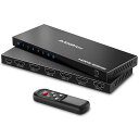 HDMI切替器4K60HzAVIDGRAMHDMI2.0セレクター5入力1出力HDMI切り替え5ポートHDMIスイッチャーIRリモコン付きHDCP2.2HDR103D18GbpsforXboxPS4HDTV