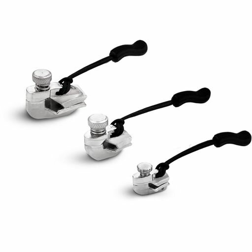 AceCamp無縫製交換用ファスナー、ジッパー修理キットプルタブ(ホワイト、スモール、ミディアム)