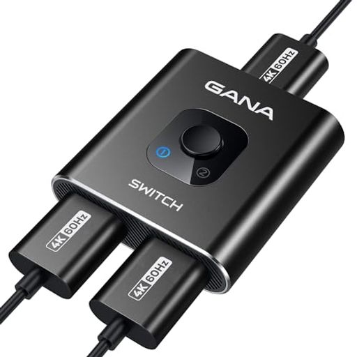💚【HDMI切替器】:GANAのHDMI切替器、三つのhdmi端子があり、本分配器は2入力右向き矢印1出力、1入力右向き矢印2出力、機器を双方向に入出力できます。ご注意:2台のモニターあるいはディスプレイを同時に出力できません。 💚【高解像度】本HDMI切替器は、4K 60Hz 1080P 60Hzまでの解像度に対応しており、美しく高精細な信号を出力でき、臨場感溢れる高精細な大画面映像を楽しみます。 💚【簡単に使用】電源とドライバが必要ありません。HDMI分配器には切替スイッチが付属しています、ワンタッチ切り替え、非常に便利です。 2つのLEDランプ付きで、作動中の機器はひと目で分かります。 💚【高速・安定な伝送】HDMIスイッチーは高帯域幅3.4Gbpsのデータの長距離伝送をサポートして、音声と画面が歪めないし信号も遅延しません。セット内容:HDMI切替器*1、説明書*1。ご注意:HDMIケーブルは含まれていません。別途購入する必要があります。 💚【対応機種】HDMIポート付きの設備に適用します。