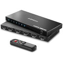 HDMI2.1セレクター8K60HzAVIDGRAMHDMI切替器4イン1IRリモコン付き4ポート4K120Hz自動ハブ対応8K@60Hz48GbpsXboxSeriesXPS4ProPS5UHD