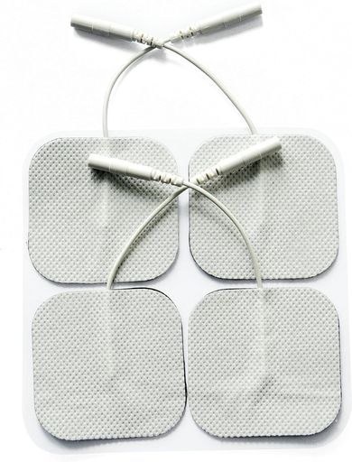 EMS/低周波用粘着パッド角型5x5cmems用粘着パットems低周波用粘着パッド導子[4枚入/袋x2袋]日本製ゲル..