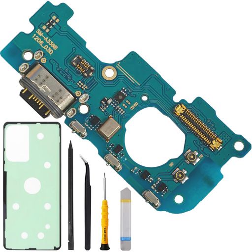 ZHUROUPUSM-A336BFORSAMSUNGギャラクシーA336.4インチ2022と互換性のあるのドックのコネクターUSBのタイプCのマイクロフォン/ヘッドホーンのための5G