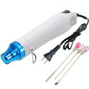 KIMLONTONエンボスヒーターレンジ用道具300Wヒートガン小型熱風機ホットガン急速加温200°C調色棒(3本)各種手芸DIYレジンの気泡とりねんどの乾燥熱収縮チューブ溶接剥離(3)