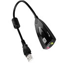 SIYUXINYIUSBオーディオ変換アダプタ外付けサウンドカードUSB3.5MMミニジャックヘッドホン・マイク端子(などに最適PS4MACBOOKMACMINIIMACWINDOWSPCなどに)(2)