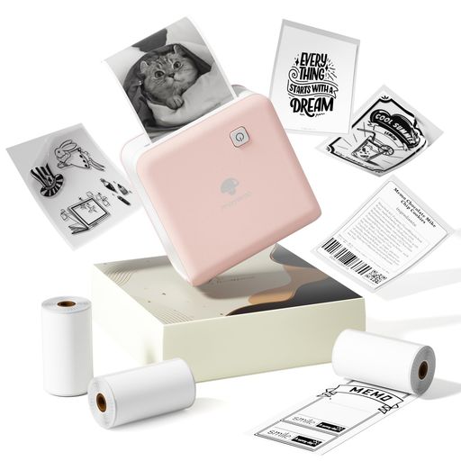写真印刷、リスト印刷、領収書印刷、ラベル印刷、メモ印刷、ポータブルな印刷 プレゼントにオススメ:スタイリッシュで可愛いなギフト包装を採用し、Phomemo-M02 Proミニプリンター本体x1点、白地シールx1巻 、半透明シールx1巻と透明シールx1巻が含まれています。(透明な用紙は本当に硬く、直接ちぎるのには向いていないので、はさみで切ることを勧めます。)コンパクトサイズ「86 x 82 x 42 mm」のサーマルプリンターは多機能ので、手帳やメモ好きな家族、友人、同僚、子供にクリスマス、ハロウィーン、感謝祭、正月や誕生日のプレゼントにオススメです 300dpi解像度サーマルプリンター:新しい写真とテキストの印刷エクスペリエンスをもたらし、インクなしでの印刷にもかかわらず、印刷効果は素晴らしいです。いつでもどこでも優れた質感を満喫できます。Phomemo-M02 PRO モバイルプリンターは色々なテンプレートがあるので、印刷をより便利で興味深いものにします ラベルプリンター機能を備える:53 mmの印刷用紙を印刷できるだけでなく、整理収納に適した25 mmと15 mmのテープも印刷できます。