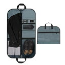 packallガーメントバッグ防塵撥水型崩れ防止靴も入るスーツカバースーツバッグ着物収納バッグ軽量手提げ式持ち運び1着用2着用男女兼用衣装カバービジネス旅行冠婚...