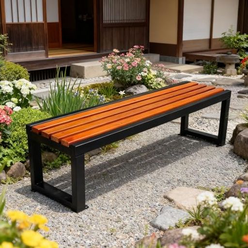 乐天商城 - TRAGLO ガーデンベンチ 縁台 木製 屋外ベンチ 耐荷重約400kg 幅120/150/180x奥行40x高さ45cm ガーデンファニチャー 防水性と日焼け止め 中庭や庭園に適した 120cm