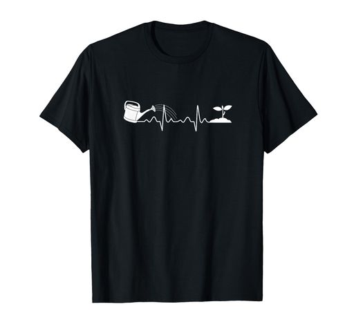 ガーデニング水やり缶の鼓動Tシャツ