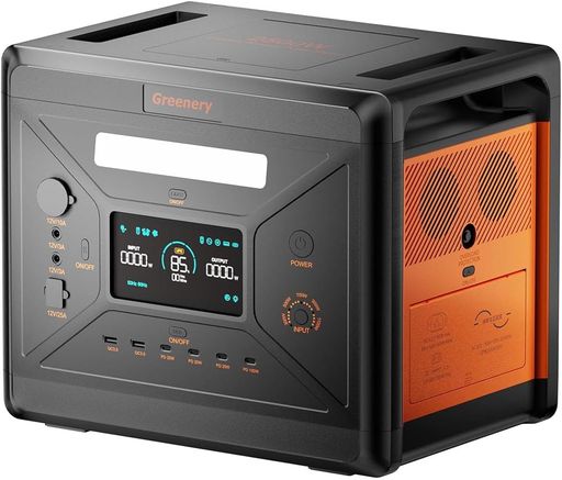 GreeneryG2500ポータブル電源大容量2300Wh/720000mAhリン酸鉄1.5時間満充電定格出力2500W瞬間最大5000W発電機ポータブル長寿命純正弦波UPS機能モバイルバッテリーDC/USB/XT60出力