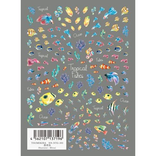 ツメキラ(TSUMEKIRA)ネイル用シール熱帯魚NN-NTG-101 ツメキラ(TSUMEKIRA)ネイル用シール熱帯魚NN-NTG-101