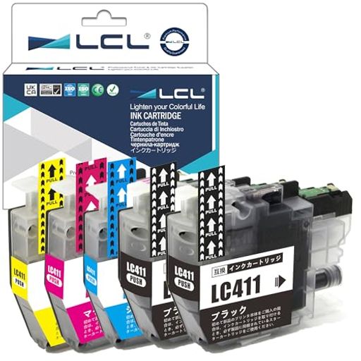Display Covers - LCLブラザー用LC4114色セット+ブラックLC411-4PK互換インクカートリッジDCP-J526NDCP-J914NDCP-J926NMFC-J904NMFC-J739DNMFC-J939DNDCP-J1800Nなど対応