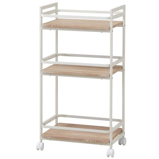 J-kitchensテーブルワゴンナチュラルW435xD300xH840mm