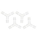HOPESPANNERプラスチックホースバーブフィッティング25/64”Y字型バーブコネクタPP4個(4)