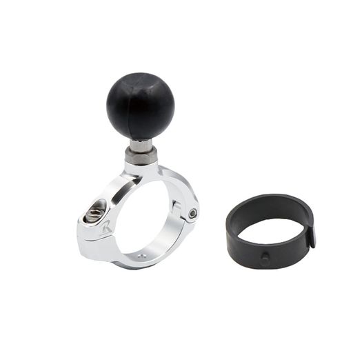 [REC-MOUNT25]ベースマウント部(Cパーツ)C27パイプクランプベース1.5inch(38.1mm)1-3/8inch(35.0mm)用シルバー【RM25-C27】ボールサイズ1インチ(25.0mm-25.4mm)