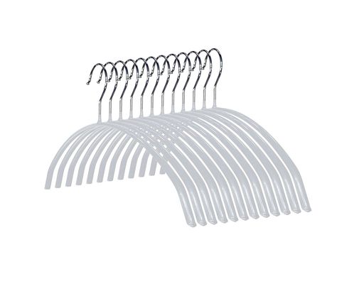 シンコハンガー(Shinkohanger)ニットハンガーノンスリップ幅42cm衣類ハンガーワイド大きいかたくずれ防止すべり止め加工すべらないおしゃれシャツ洋服日本製グレー12本セット